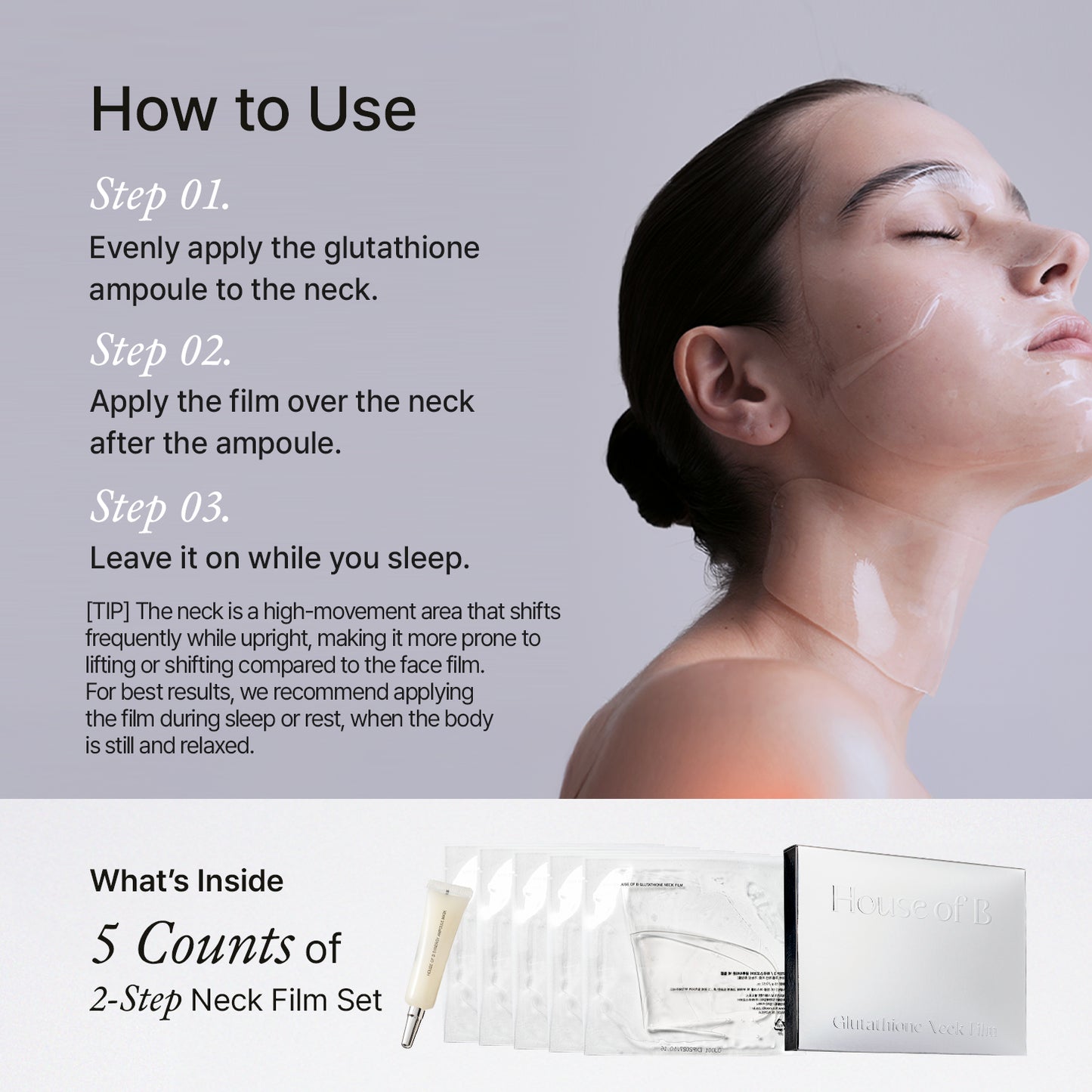 Glutathione Neck Film