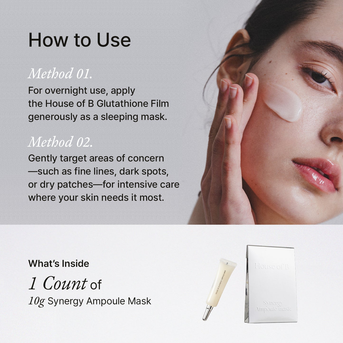 house of b glutathione mask Review for Perfect Skin wrinkle and brightening House of B Glutathione Face