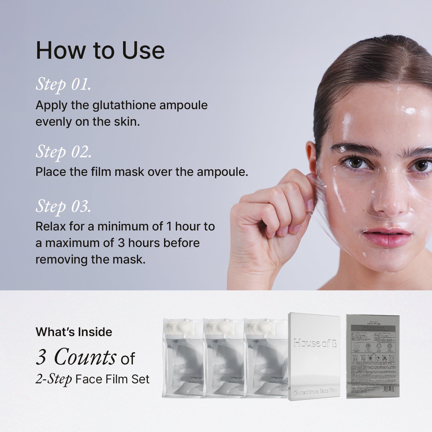 Glutathione Face Film 3pcs Glutathione Face Film 3pcs